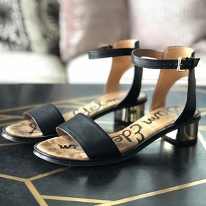 Sam Edelman Shoes - Sam Edelman, Teri, Low Heel Strap Sandal Blk 8.5 Sam Edelman Shoes - Sam Edelman, Teri, Low Heel Strap Sandal Blk 8.5